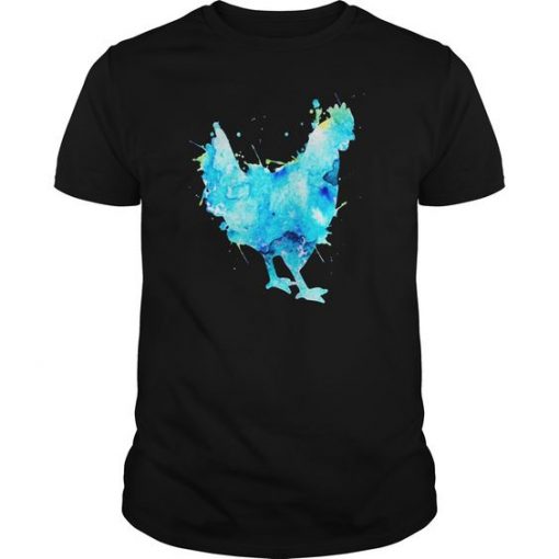 Chicken Watercolor T Shirt ZK01