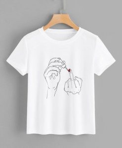 Finger Print T-shirt KH01