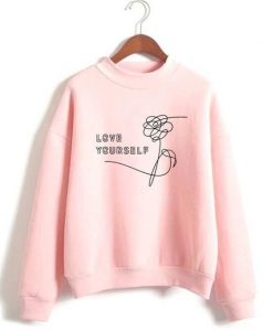 Love Yourself Flower Sweatshirt ZK01