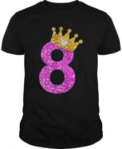 8th Birthday Girl T-Shirt EL01