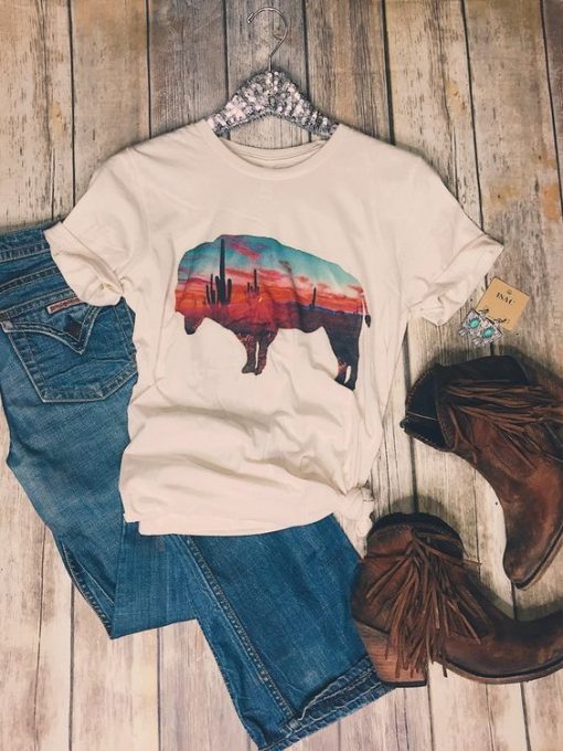 Arizona Buffalo Tee Shirt ZK01