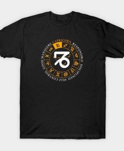 Capricorn Symbol Zodiac T-shirt ZK01