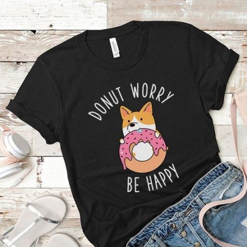 Donut Worry Be Happy T-shirt SR01