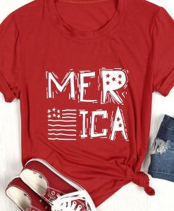 Flag America Womens T-Shirt SR01