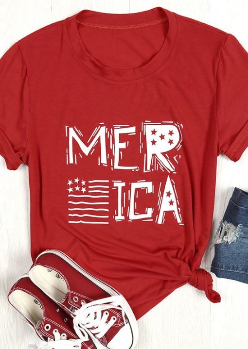 Flag America Womens T-Shirt SR01