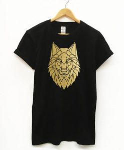 Geometric wolf illustration t-shirt KH01