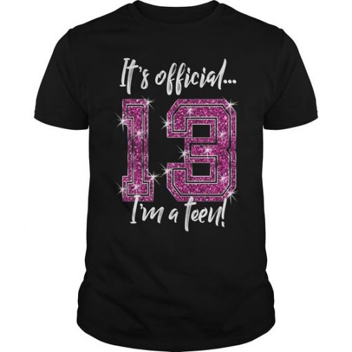 Its Official 13th Birthday T-Shirt EL01