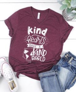 Kind Hearts Make a Kind World T-shirt ZK01