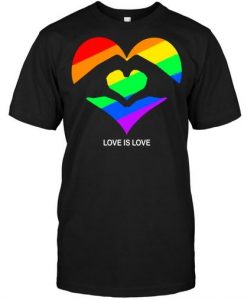 Love Is Love Pride Heart T-shirt FD01