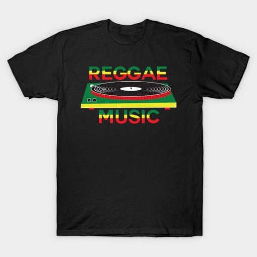 Reggae Music Turntable T-Shirt EL01