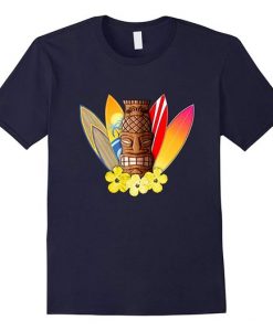 Tiki Bar Island Tropical Surfing T-Shirt EL01