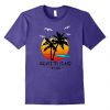 Tropical Galveston Island Texas T-Shirt EL01