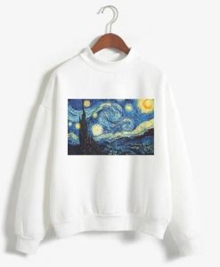 Van Gogh Print Sweatshirt ZK01