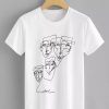 Abstract Graffiti Print T-shirt FD01