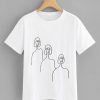 Figure Embroidery Tee T-shirt FD01