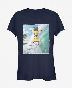 Minion Surf Tricks Girls T-Shirt ZK01