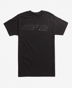 Motley Crue Distressed Grey Logo T-Shirt AD01