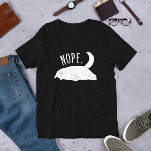 Nope Cat Tee Shirt EC01