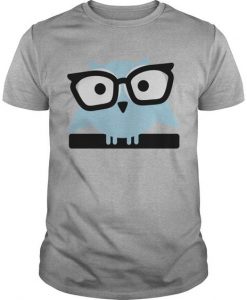 Owl With Glasses T Shirt SR01