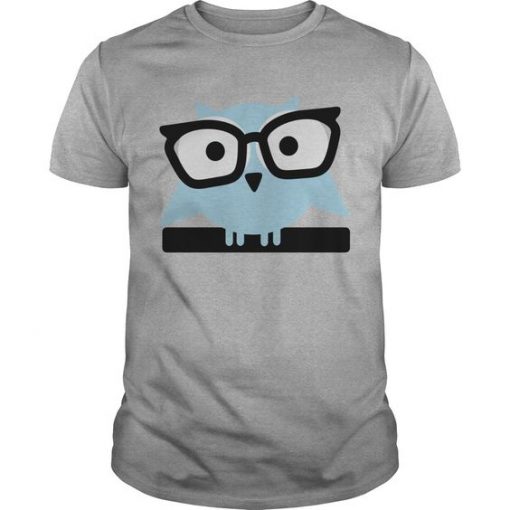 Owl With Glasses T Shirt SR01