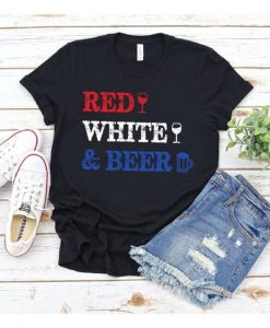 Red White Beer T Shirt SR01