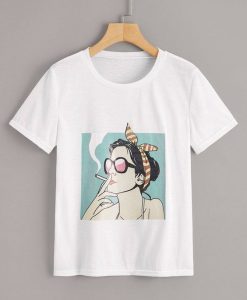 Women Figure Print T-Shirt FD01