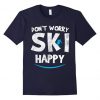 Womens Funny Skiing T-Shirt FR01