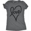 Womens Love Heart T-shirt ZK01