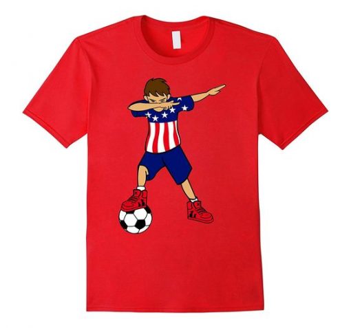 Dabbing Soccer American Football T-Shirt EL01