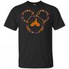 Disney Castle Mickey Head Halloween T-Shirt EL