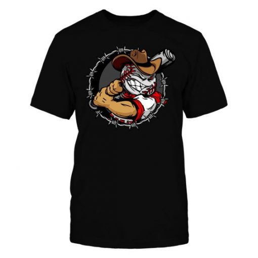 Funny cartoon baseball T Shirt SR01