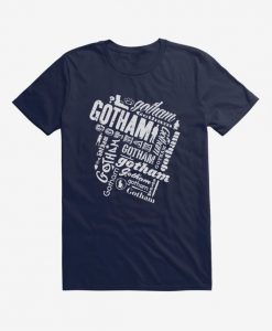 Gotham Typography Line Design T-Shirt DV29