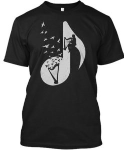 Headphone music harp T-shirt FD01