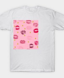 Hot Pink lips Classic T-Shirt ER