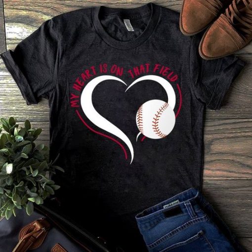 Love Baseball In heart T Shirt SR01