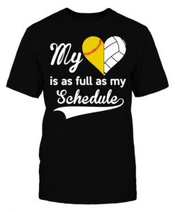 My Schedule Baseball T Shirt SR01