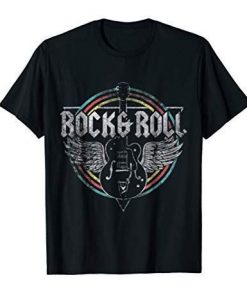 Rock and Roll Guitar Wings Music T Shirt Fd01