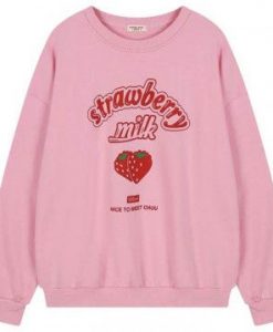 Strawberry Milk sweatshirt EM01