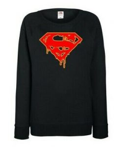 Superman Inspired Dripping Sweatshirt EL26