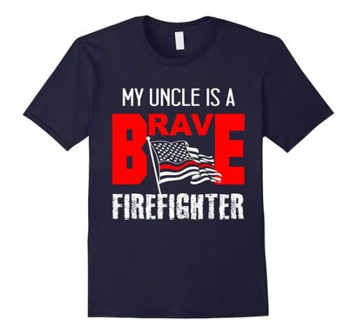 Supporting Firefighter Line Design T-Shirt DV29