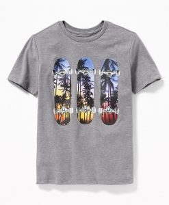 Three Skateboard T-shirt FD01