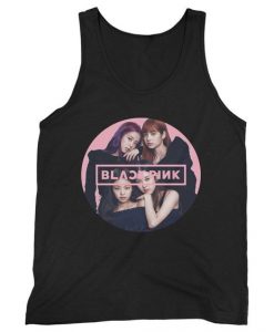 Black Pink Logo Tank Top AZ28N