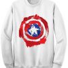 Captain America Shield Sweatshirt AZ25N