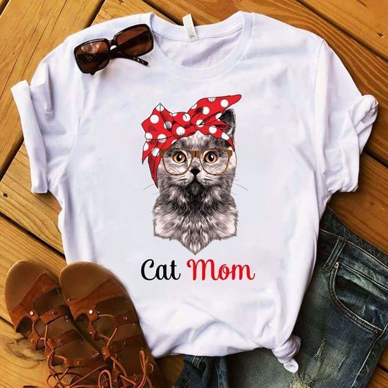 Cat Mom t shirt AI28N