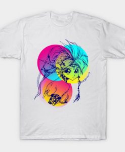 Colourful dragon girl T-Shirt EL26N