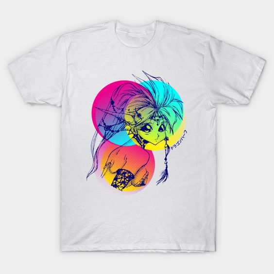 Colourful dragon girl T-Shirt EL26N