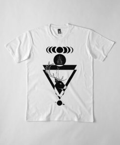 Deer Geometric Shpes Tshirt EL23N