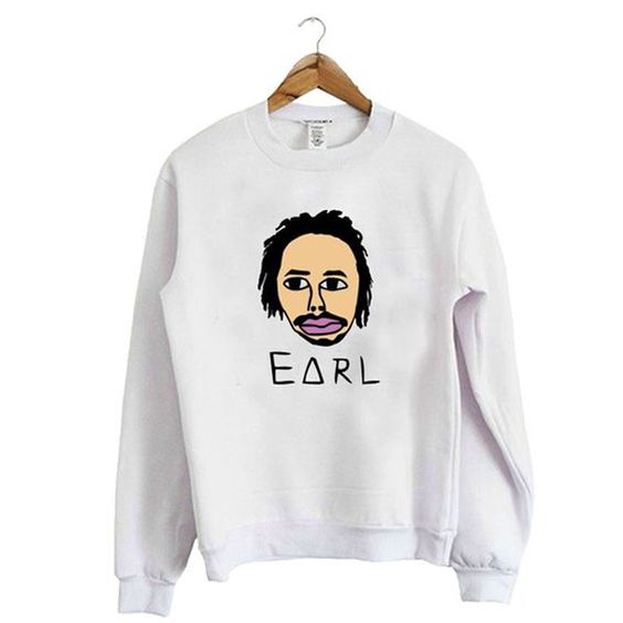 Face Earl White Sweatshirt AZ25N