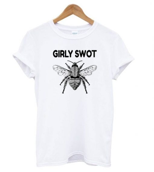 Girly Swot Bee T shirt SR7N