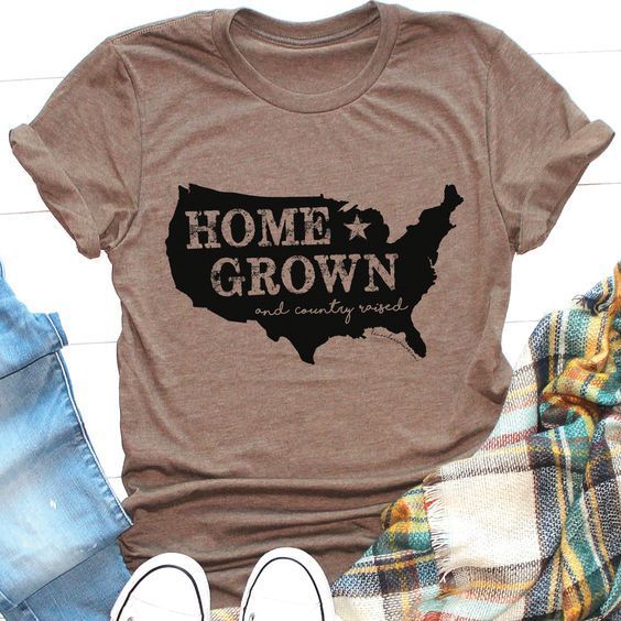 HOME GROWN USA t shirt AI28N